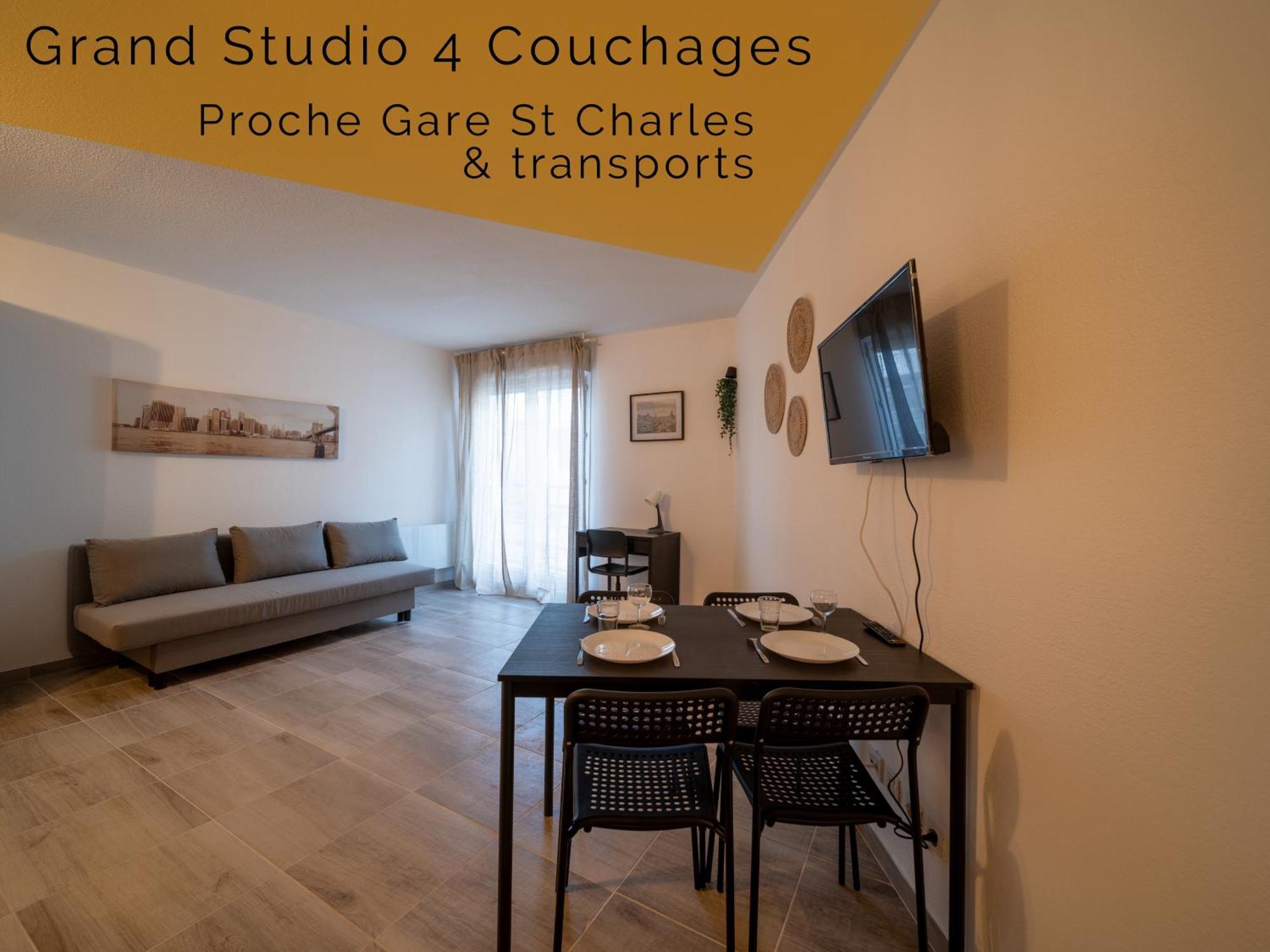 Appartement Tout Equipe A 6 Minutes De La Gare St Charles Марсилия Екстериор снимка