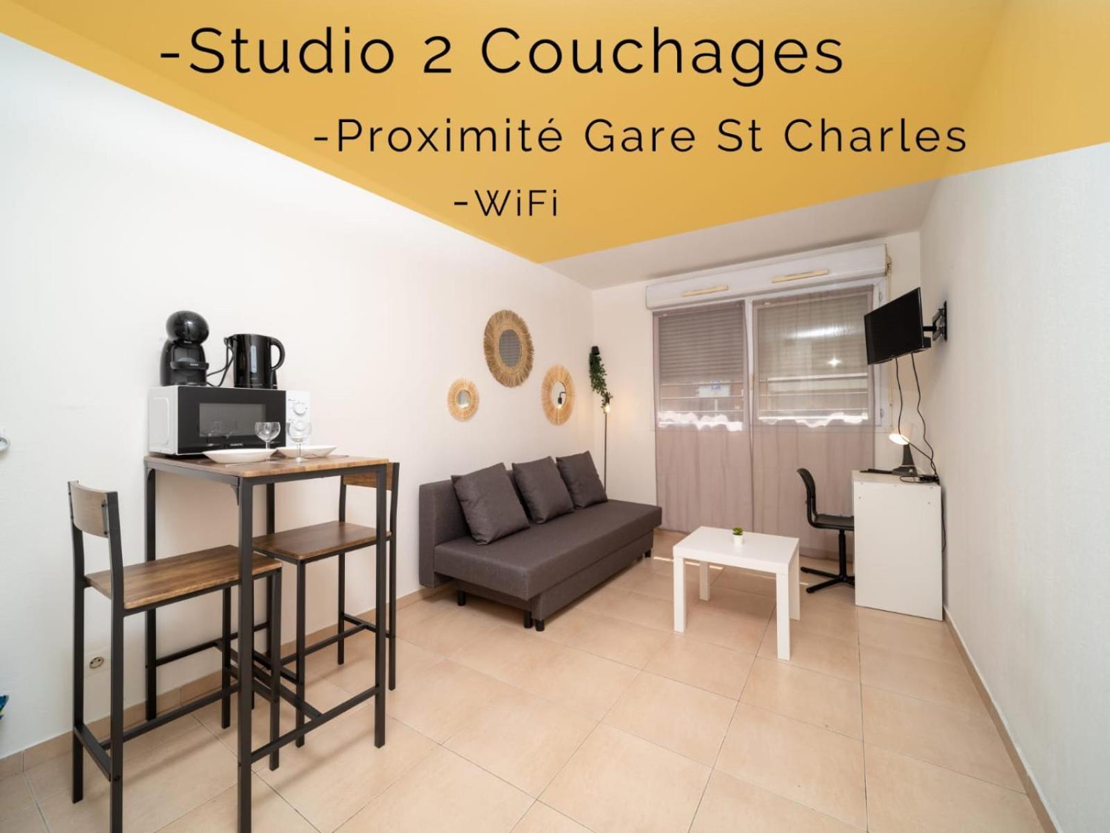 Appartement Tout Equipe A 6 Minutes De La Gare St Charles Марсилия Екстериор снимка